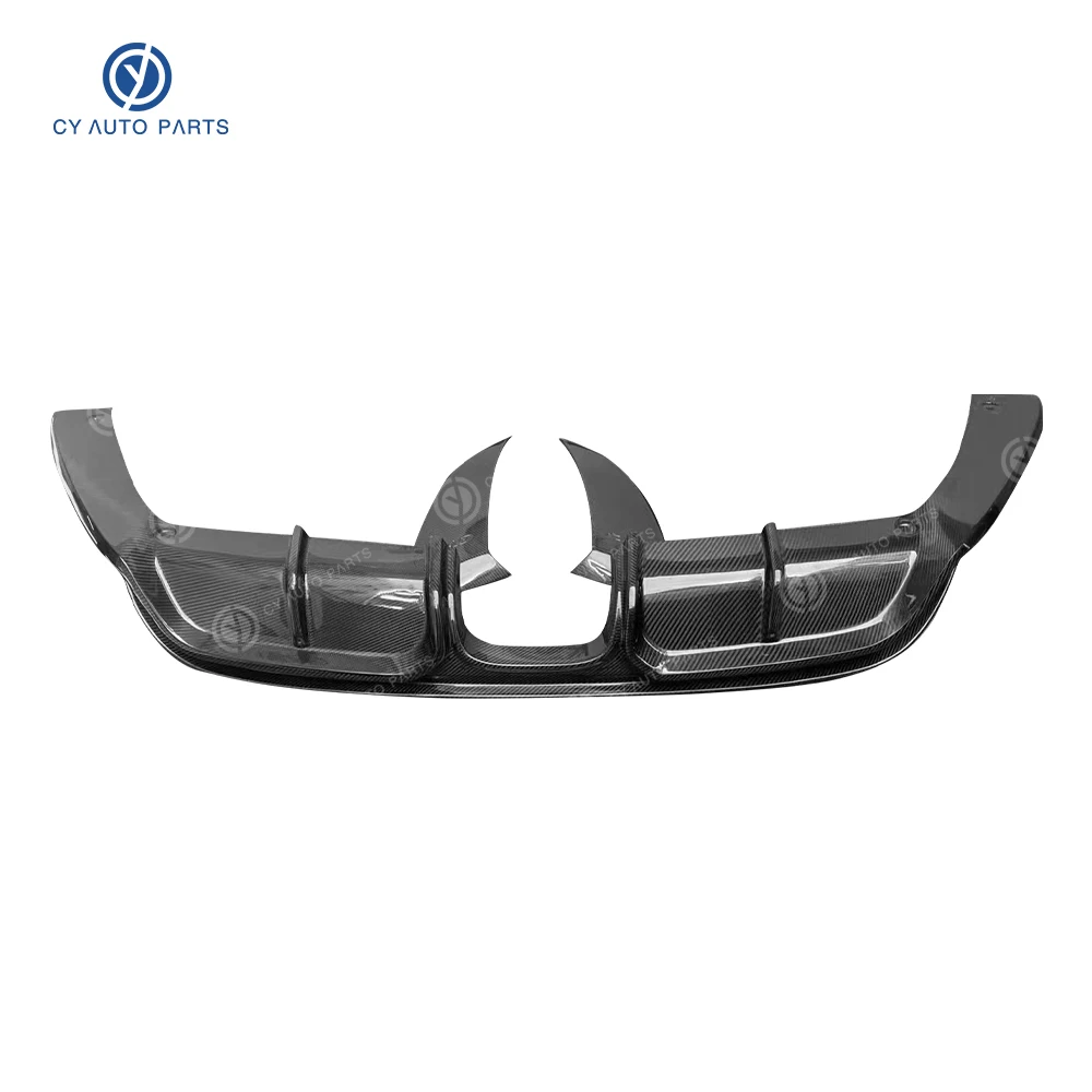 Hot Sale Factory Outlet Glossy Carbon Fiber Rear Bumper Diffuser For Porsche 718 Body Kit