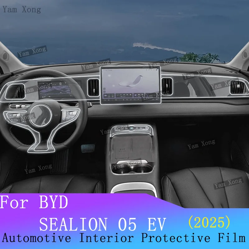

For BYD SEALION 05 EV 2025 Panel Dashboard GPS Navigation Automotive Interior Protective Film TPU Anti-Scratch Transparent Film