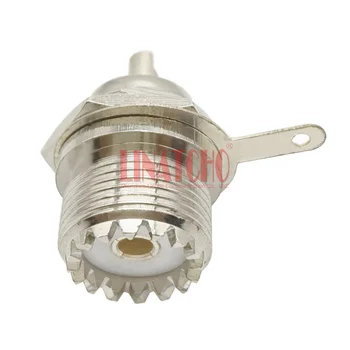 M UHF Vrouwelijke Jack Schot Dek Clip Soldeer Cup SO239 Socket Chassis Mount Enkele Moer Bevestigingsconnector