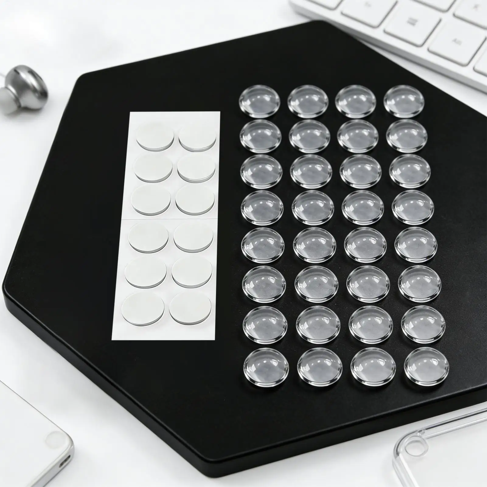 Keyboard Stickers for Long Nails Clear Cover Protector for Laptop Computer Writers Typists Women Girls Gaming Office Home