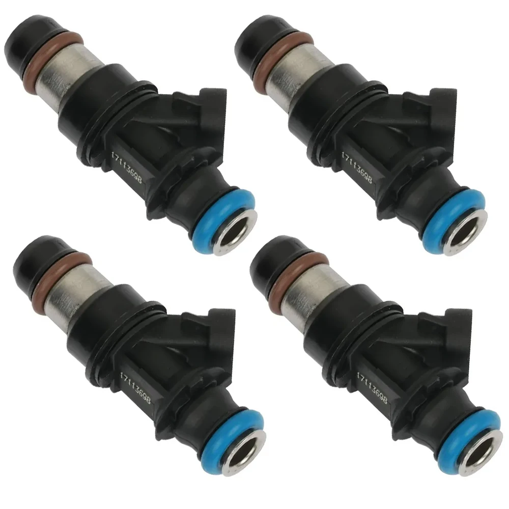 4Pcs 25317628 Fuel Injector 17113553 17113698 for CHEVY EXPRESS SILVERADO TAHOE AVALANCHE EXPRESS SUBURBAN GMC YUKON SIERRA