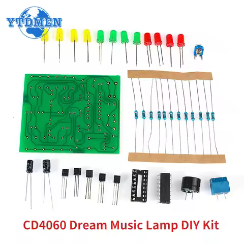 CD4060 Dream Lamp DIY Kit Electronic Fun Suite Music Lantern DC 3V-5V product image