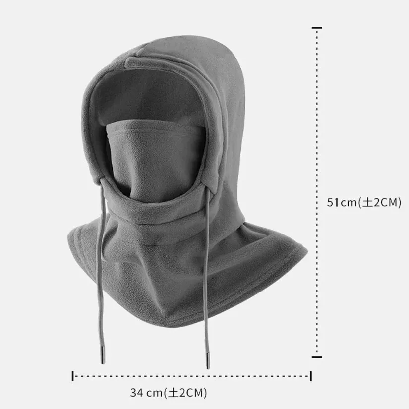 

Термофлисовая Балаклава, шапка с капюшоном, утеплитель для шеи, велосипедная маска для лица, уличная зимняя лыжная спортивная маска для лица, мужские велосипедные кепки в маске