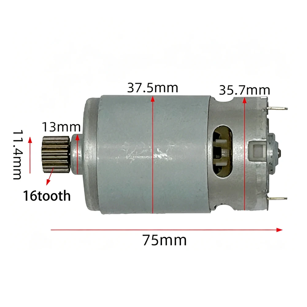 16 Teeth 12V 550 Motor For Electric Ratchet Wrench Tool Replacement Core High Efficiency Drive Unit Repair Part Set