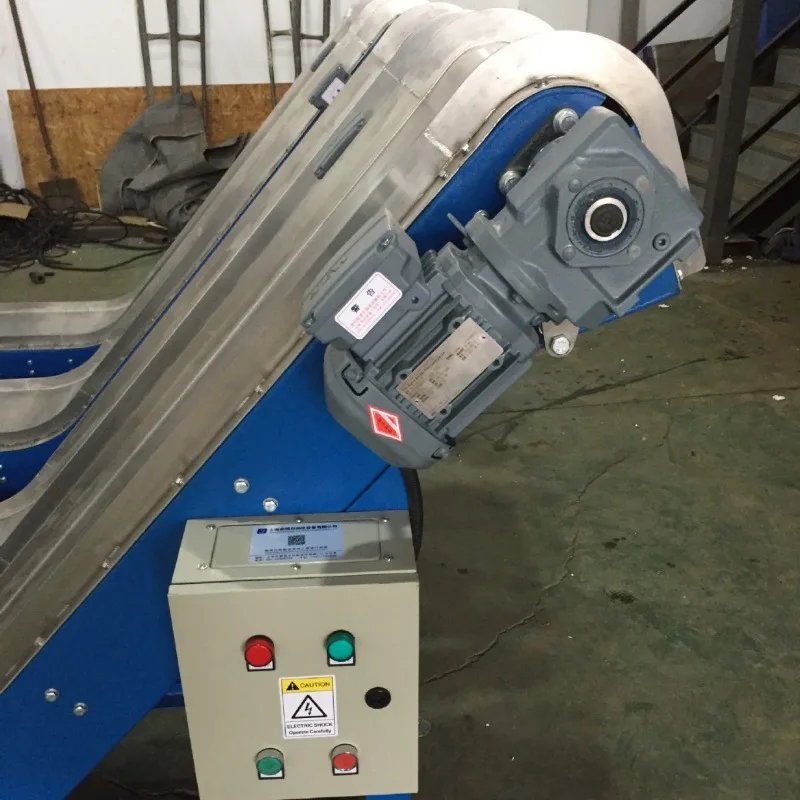 Stainless steel machine tool chip conveyor chain plate chip conveyor machine