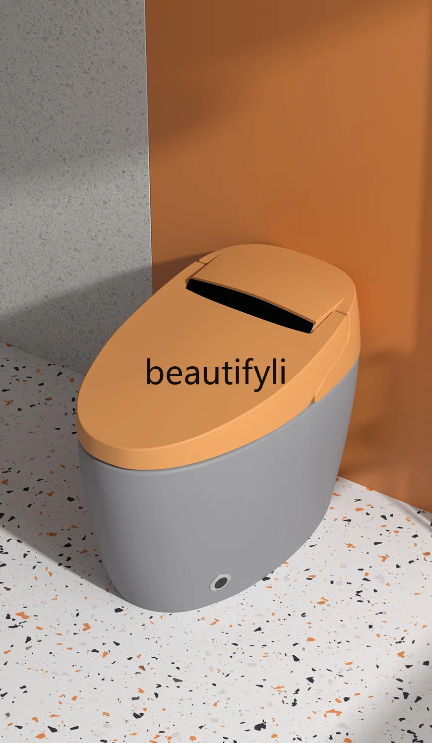 

Colorful Egg-Shaped Voice-Controlled Smart Toilet Siphon Type Fully Automatic Household Ceramic Toilet Splash-Proof