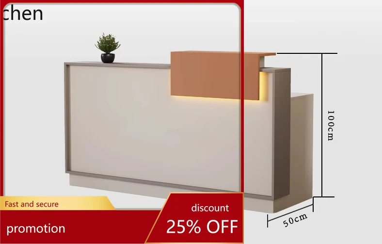 

ZML company front desk reception desk clothing store beauty salon small bar supermarket checkout table