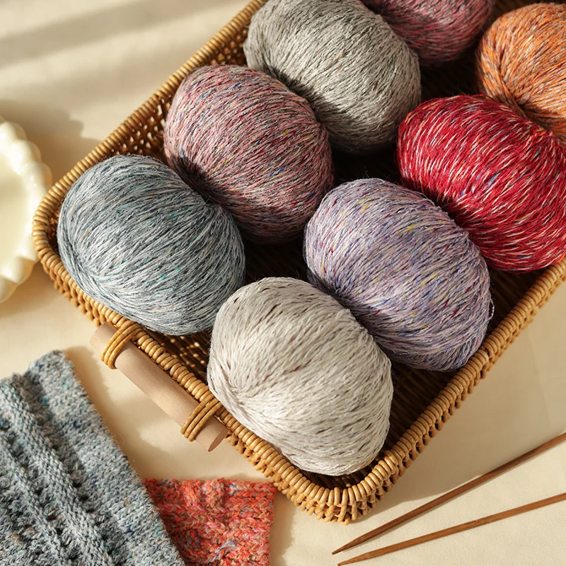Farbenfrohe Blumengarn-Serie, Segment- und Farbverlaufgefärbt mit Reichhaltigen Farben, Fantasiegarn Geeignet für Stricken von Anhängern, Ornamenten, Kleidungszubehör, Pullovern, Schals und Anderen