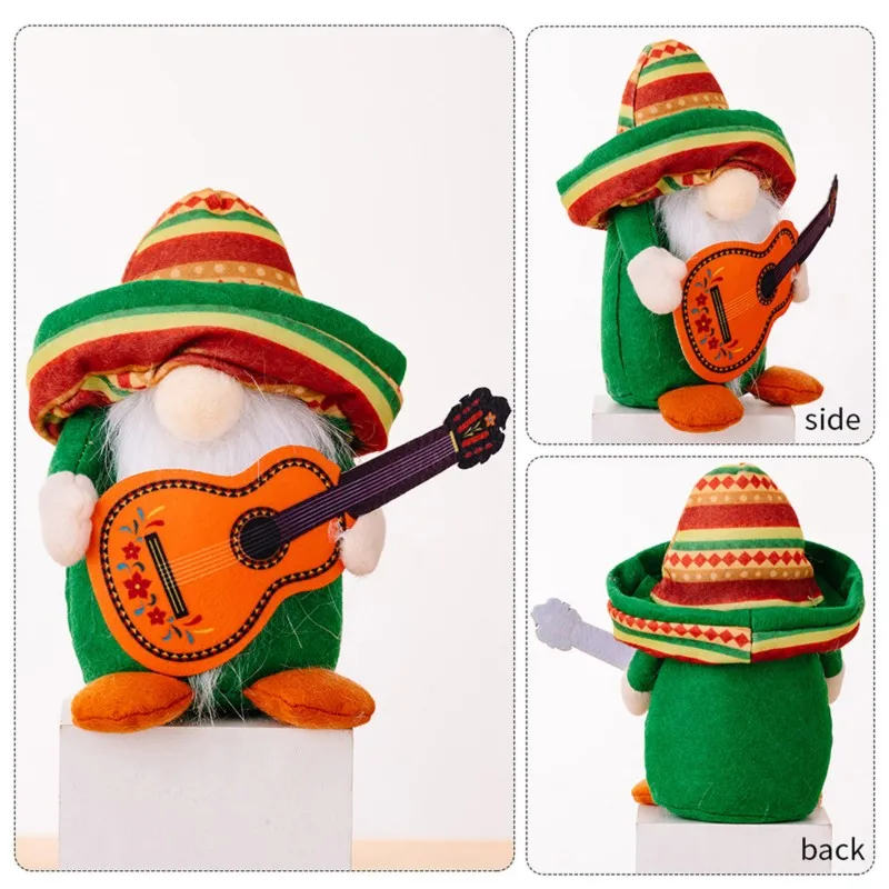 Indoor Decorations, Gnome Holiday Decorations, Handmade Stuffed Plush Gnomes, Music Gnomes Spring Summer