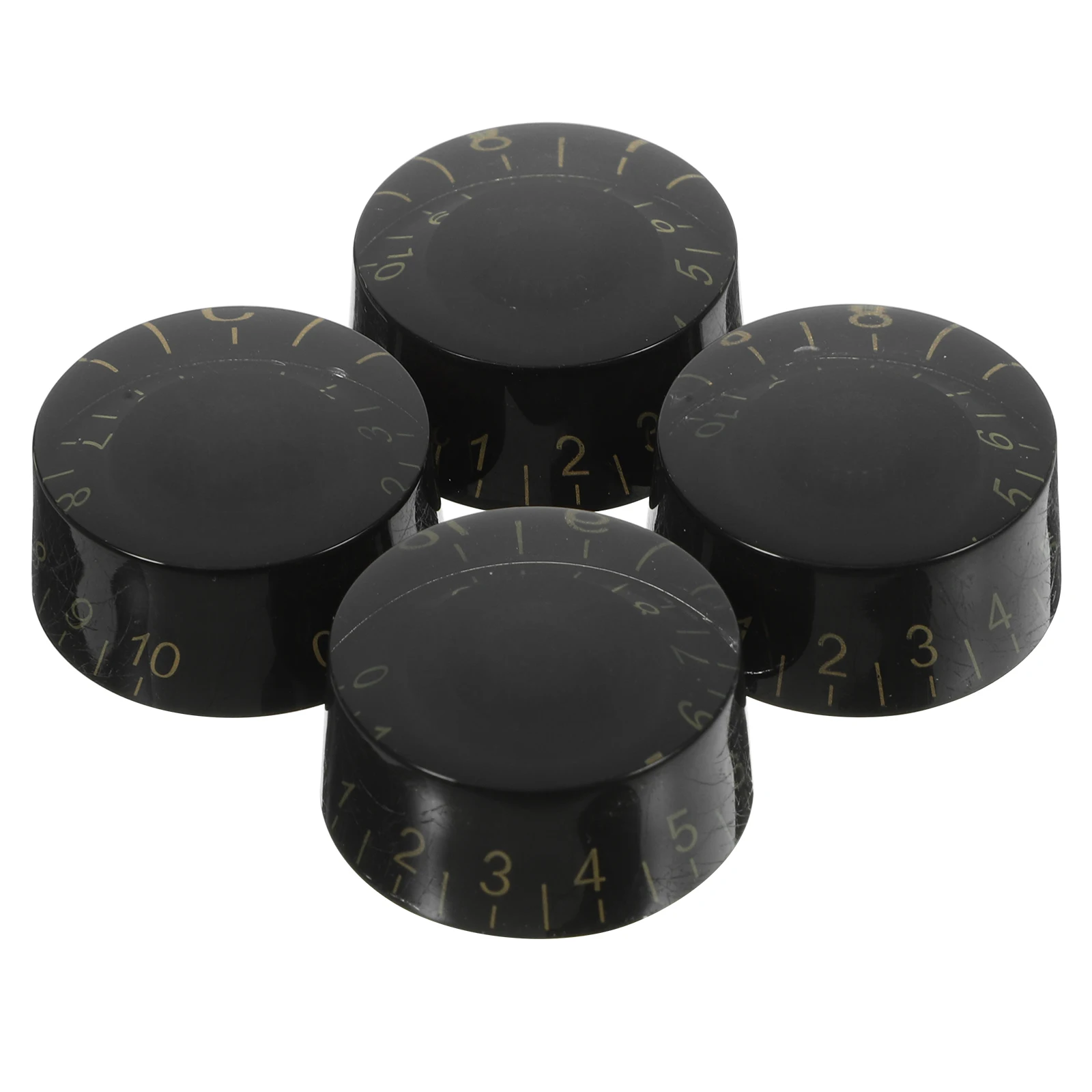 

4 pcs Potentiometer Knob Electric Volume Knobs Replacement Brown Color Electric Guitar Knobs For Volume Long Life Guitar Parts
