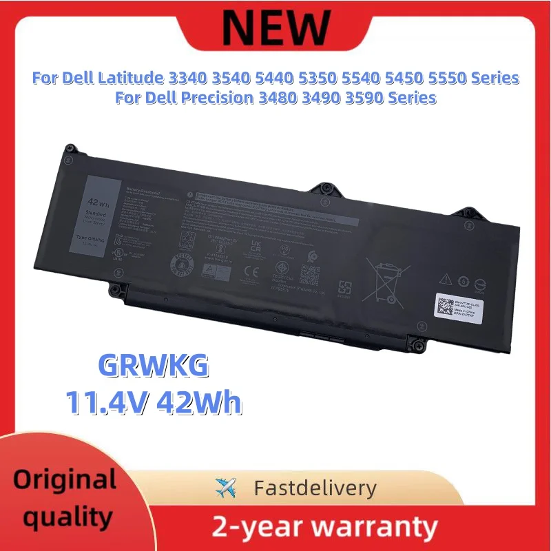 Аккумулятор для ноутбука GRWKG R73TC для Dell Latitude 3340 3540 5440 5350 5540 5450 5550 серии P165G001 DR02P JTG7N GTG7N KDM9P 803W6