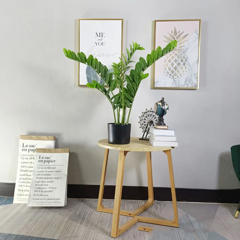 40-70cm Fake Ficus Tree Artificial Money Leaf Plants Plastic Banyan Leaves Real Touch Zamioculcas Plants For Home Shop Decor