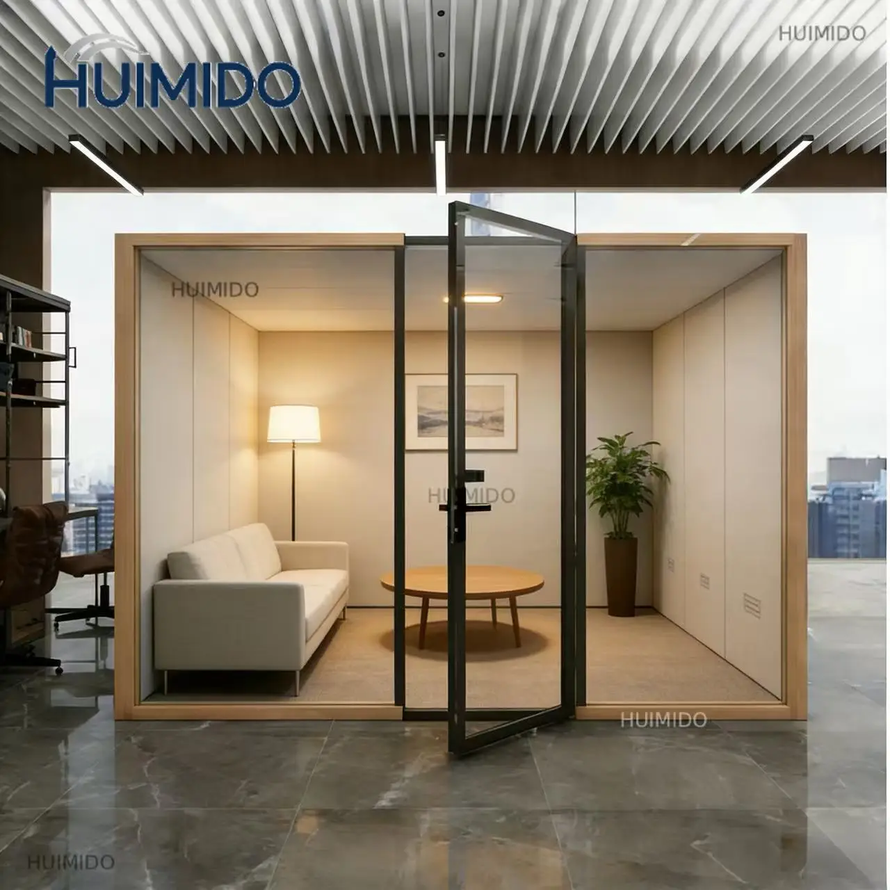 Portable Soundproof Telephone Booth Spacious Private Quiet Office Pod Independent Room For Workplace Consultation Privacy