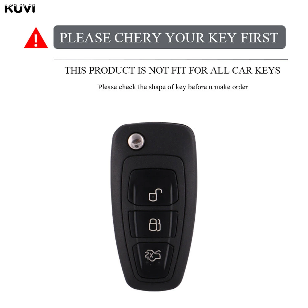 For Ford Ranger C-Max S-Max Focus Galaxy Mondeo Transit Tourneo Custom TPU Car Folding Key Case Cover Shell Protector Keychain