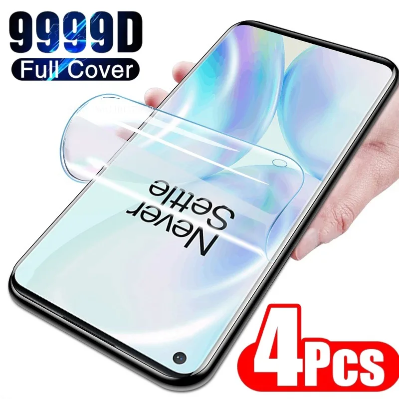 4Pcs Full Coverage Hydrogel Film For POCO X3 NFC X4 Pro Screen Protector For Xiaomi Redmi Note 7 8 9 10 11 Pro Screen Protectors