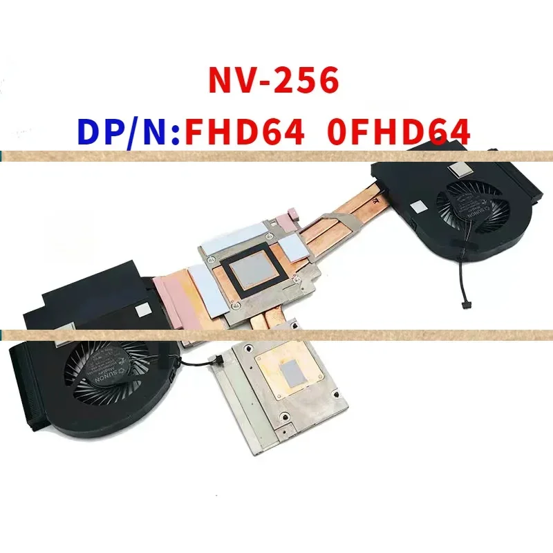 NV-256 0FHD64 New For Dell Precision 7740 M7740 Cooler Heatsink CPU GPU Fan module