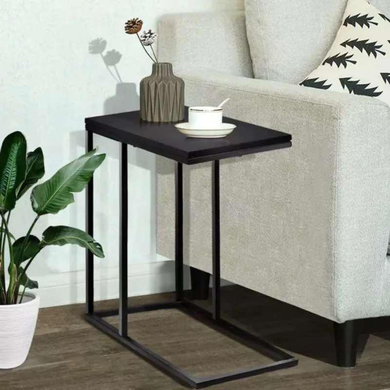 

Coffee Tray Table Sofa Side End Table, Couch Console Stand TV Lap Snack, Modern Sofa Side Table for Home Use