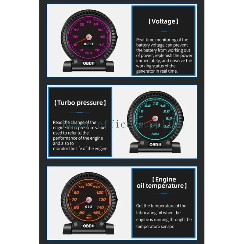 

K43b Транспортные средства одометр автомобиль Head-up Display OBD+GPS Увеличение вода Тэм Тэм Тэм.