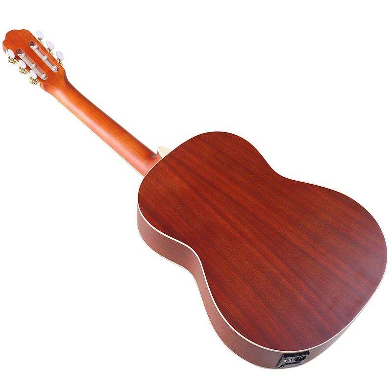 39 Inch Classic Guitar Cutaway Solid Spruce Top 6 String 19F Classical Guitar Natural Clolor