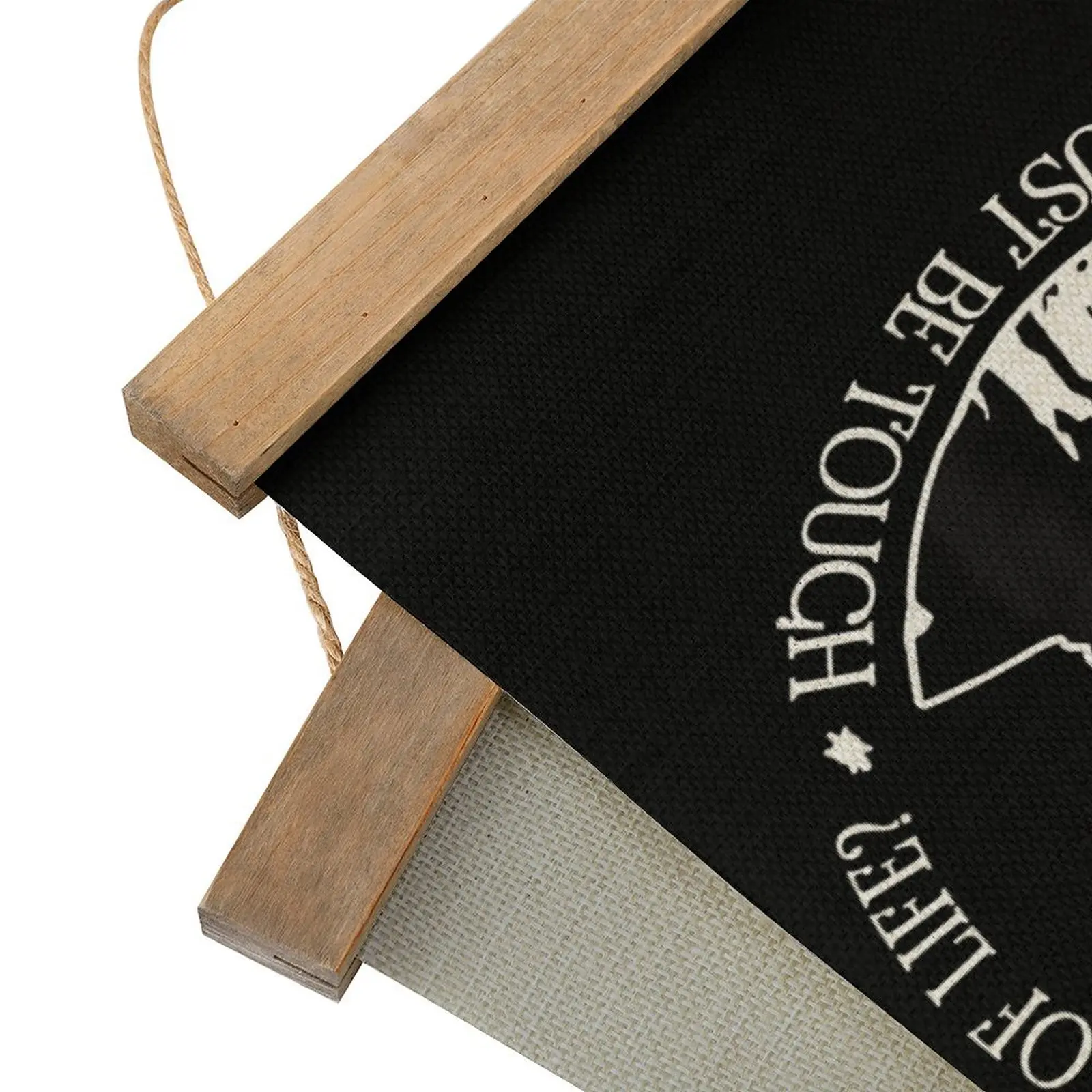 المهاجرين تهديد الحياة جدارية قوية غرفة المعيشة الجدار الديكور الكتان معلقة اللوحة لطيف العبقري غريب الأطوار الأبيض تزيين #3