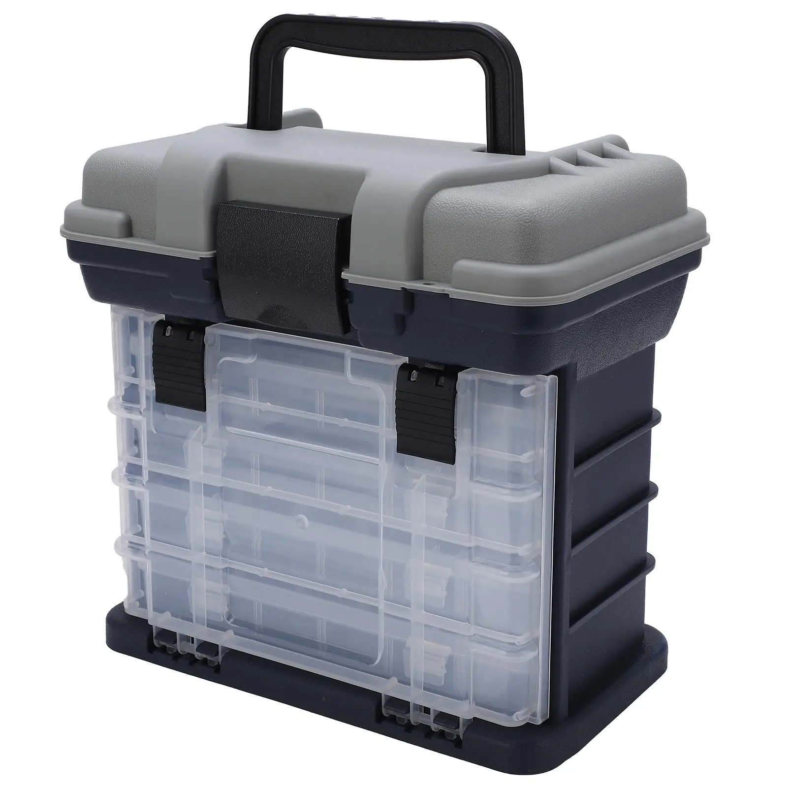 4-Layer Utility Fishing Tackle Box - Large Capacity, Portable & Adjustable for sea & for boat Fishing