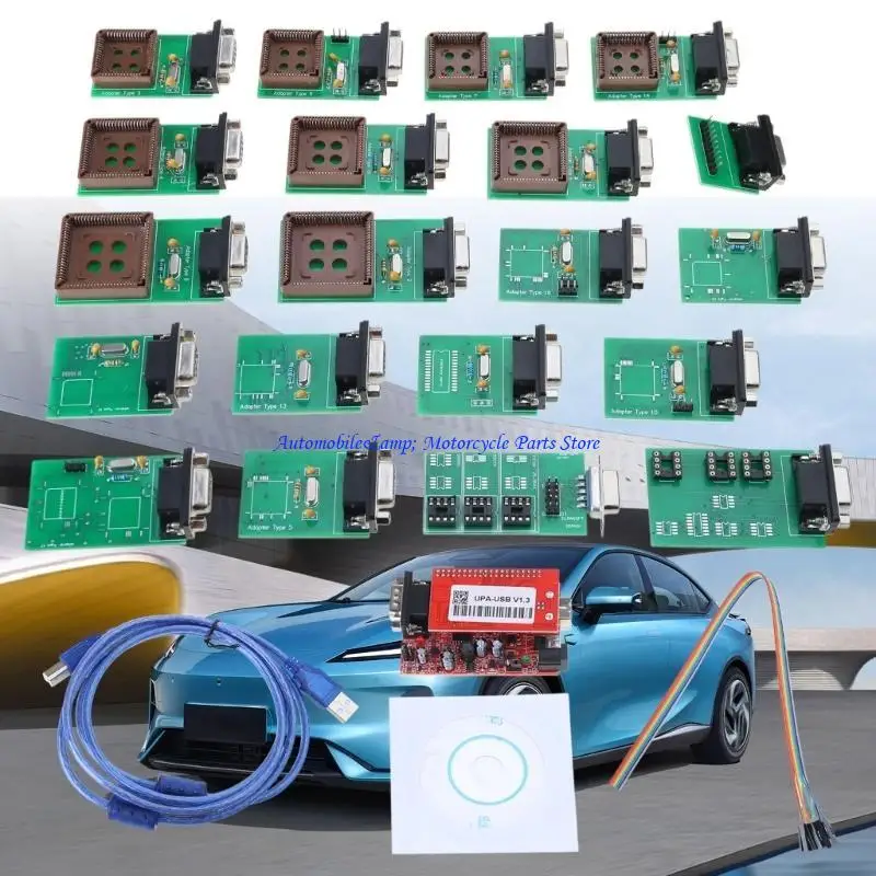 H7BD USB V2014 Adapter Pack Complete Programmer UPA USB Programmer set Bundle with Extensive Compatibility for Vehicle