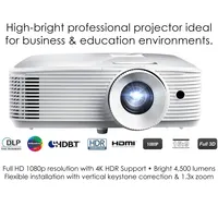 Optoma Projector 1080P Full HD DLP Professional HDR Beamer 4500 Lumens Blu-ray 3D Projector For Home Theater Cinema EH412