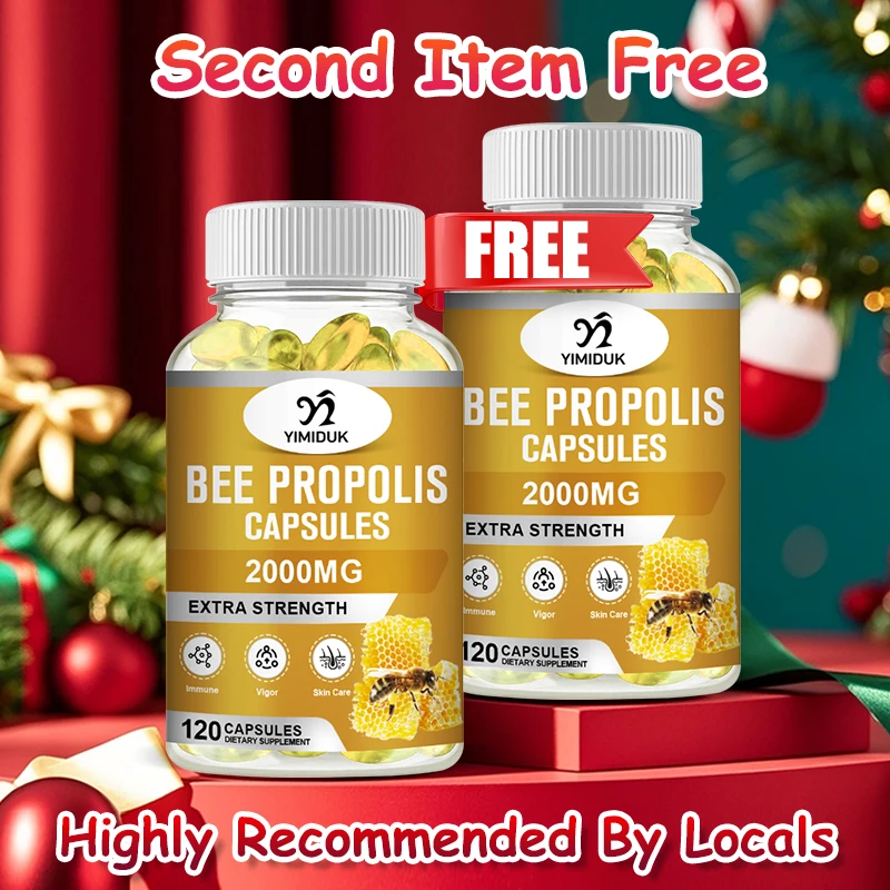 

Yimiduk Pure Bee Propolis Supplement, for Year-Round Immunity & Respiratory Health, Boost Vigor, Overall Skin Care, Women & Men