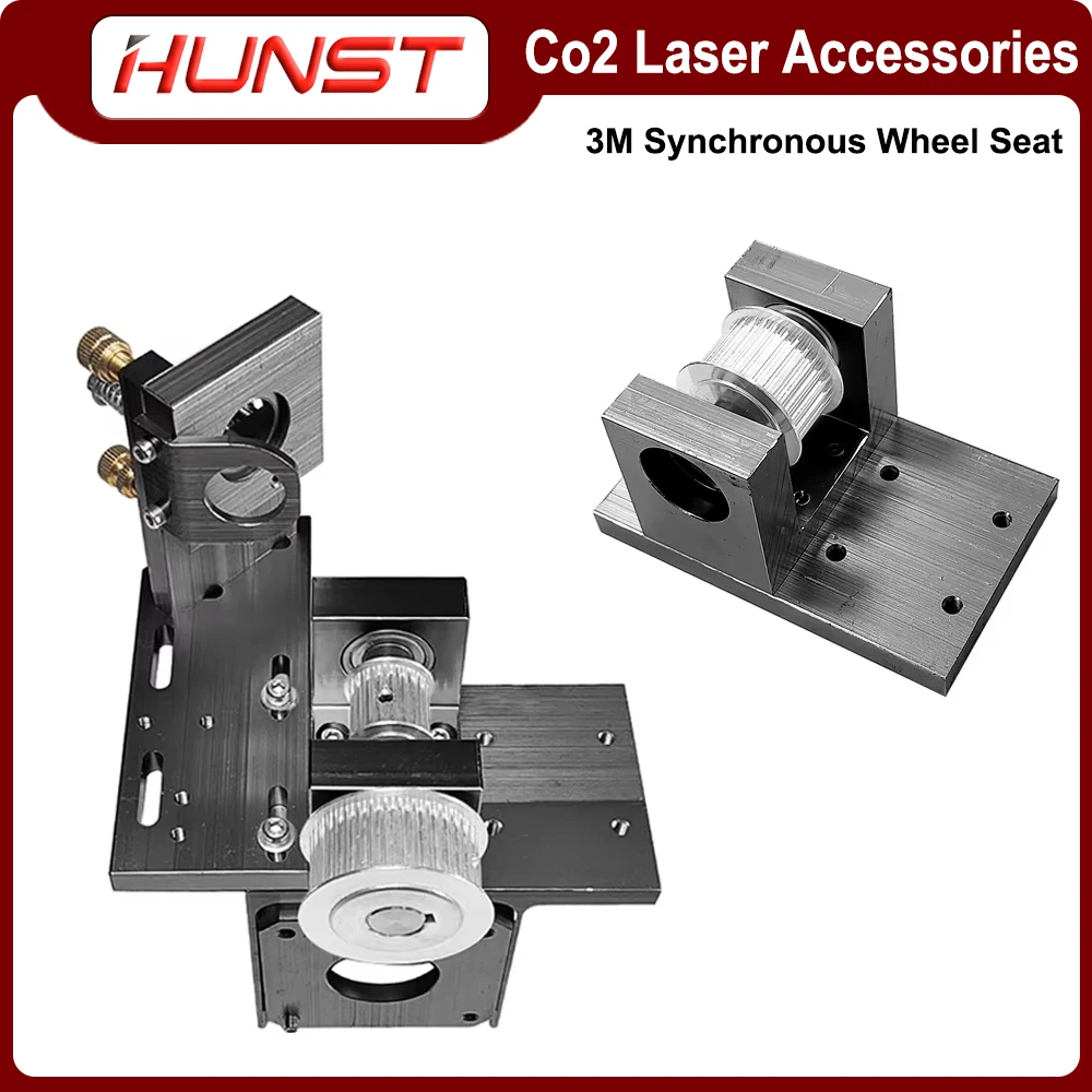 HUNST X-axis Motor Base, Reflector Bracket, 3M-19 Synchronous Wheel Set.  Co2 Laser Engraving and Cutting Machine Accessories.