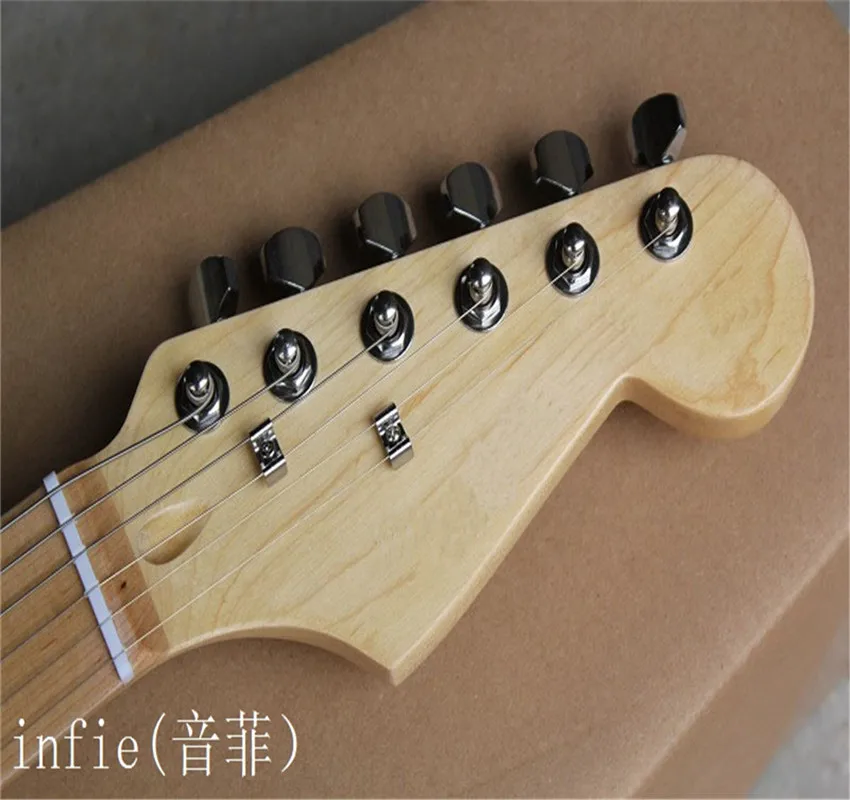 New Arrival made in usa 6 string nature wood Electric Guitar