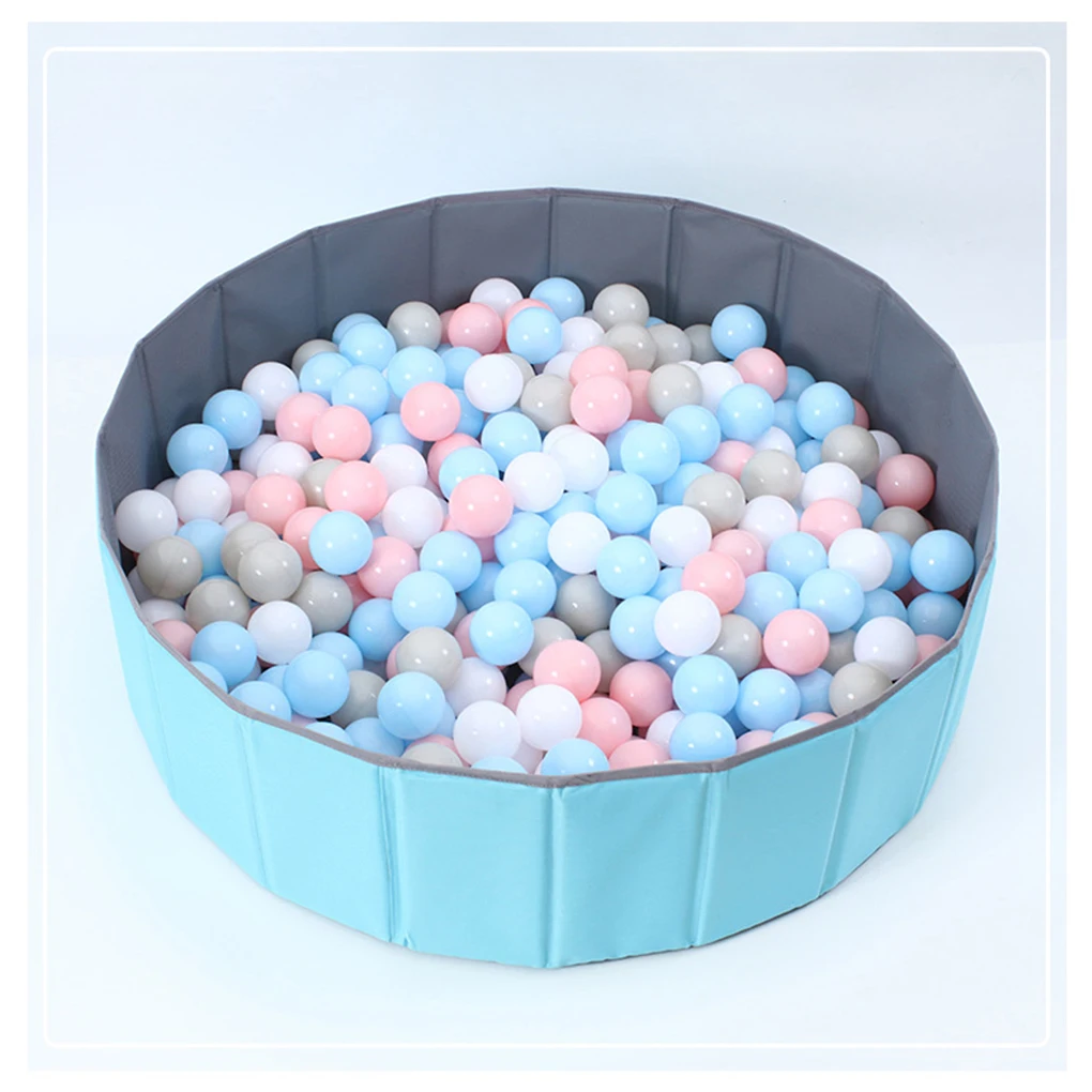 Foldable Dry Pool Infant Ball Playpen Baby Nursery Fence Children Kids Boys Girls Toys Birthday Gifts 100cm Blue