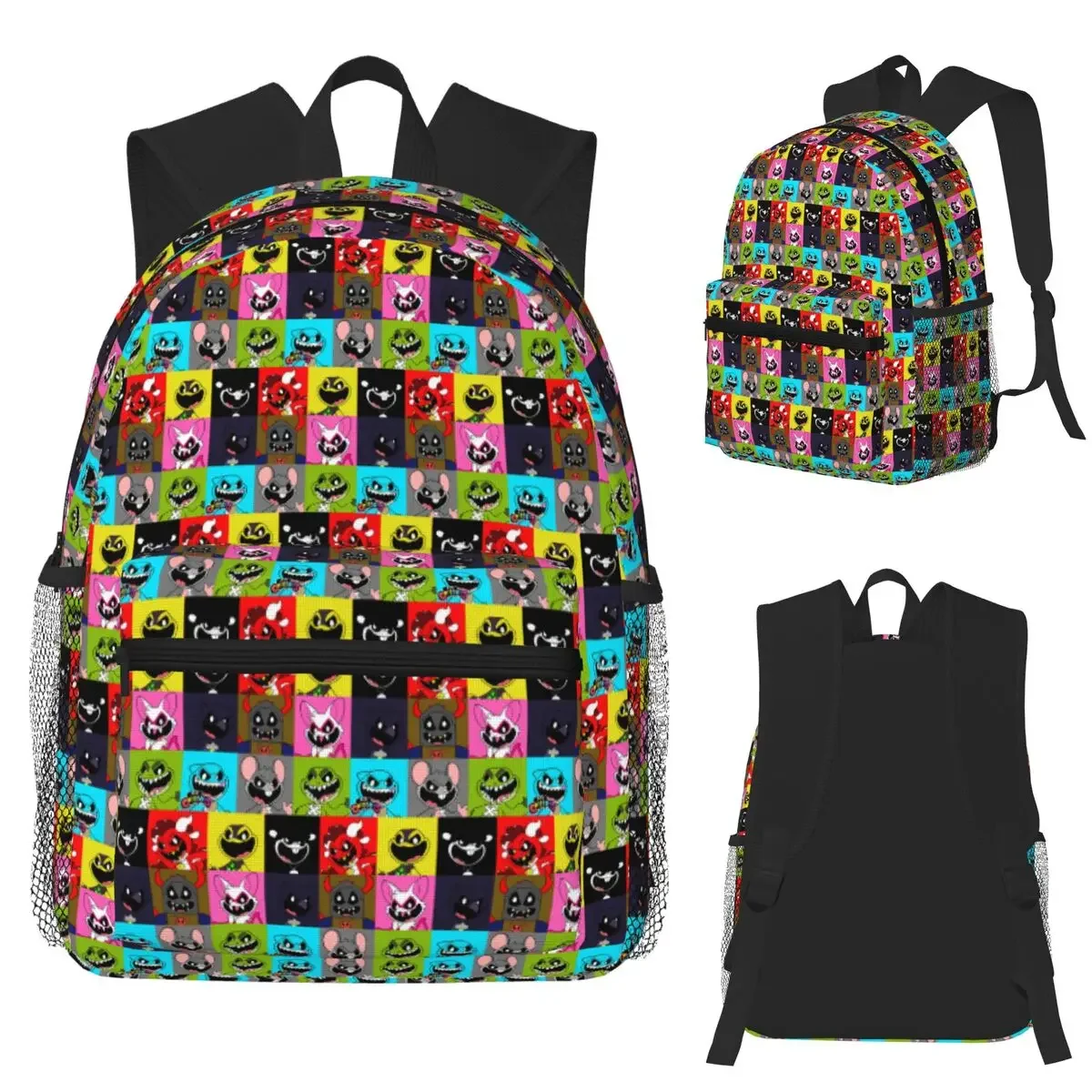 

Nightmare Critters Cartoon Student Backpack School Bag Hiking Travel Daypack for Boys Girls Fashion Bookbag Shoulder Bags