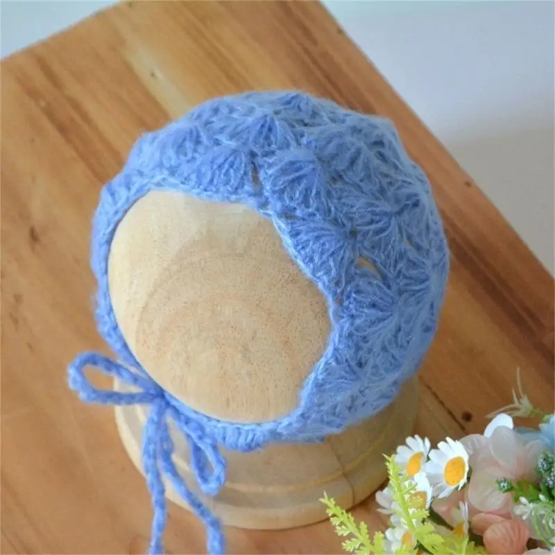 إكسسوارات التصوير الفوتوغرافي للرضع من CORB قبعة موهير ناعمة ومريحة تناسب حديثي الولادة بغطاء رأس للأطفال بعمر 0-1 شهر #5