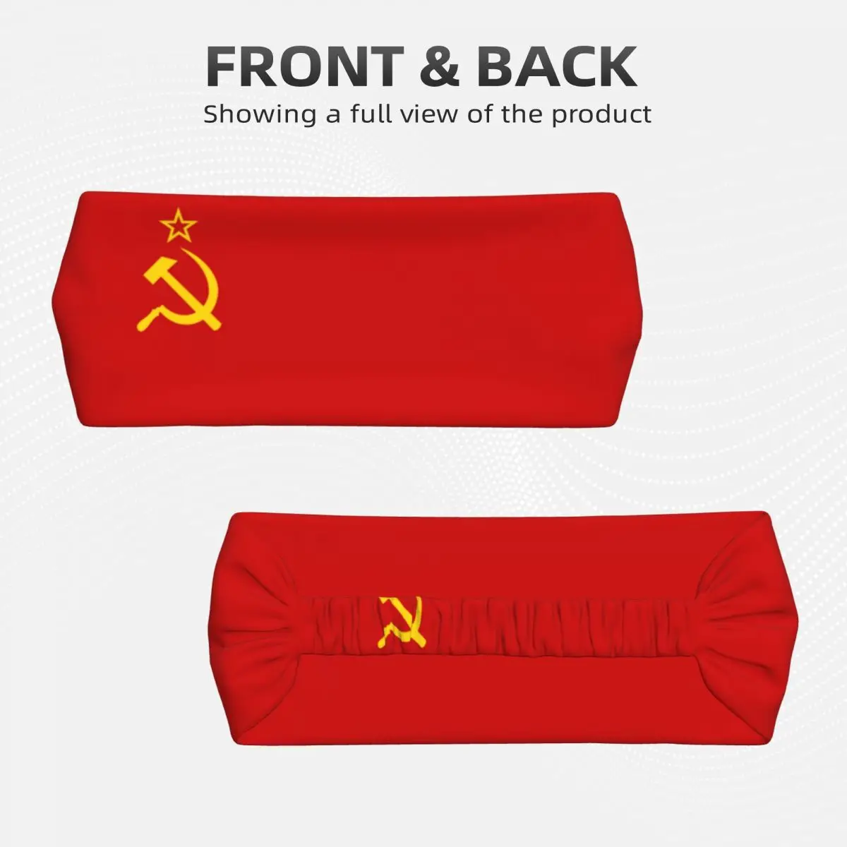 Custom Flag Of The Soviet Union Sports Sweatband for Tennis Russian CCCP Quick Drying Headband Women Men