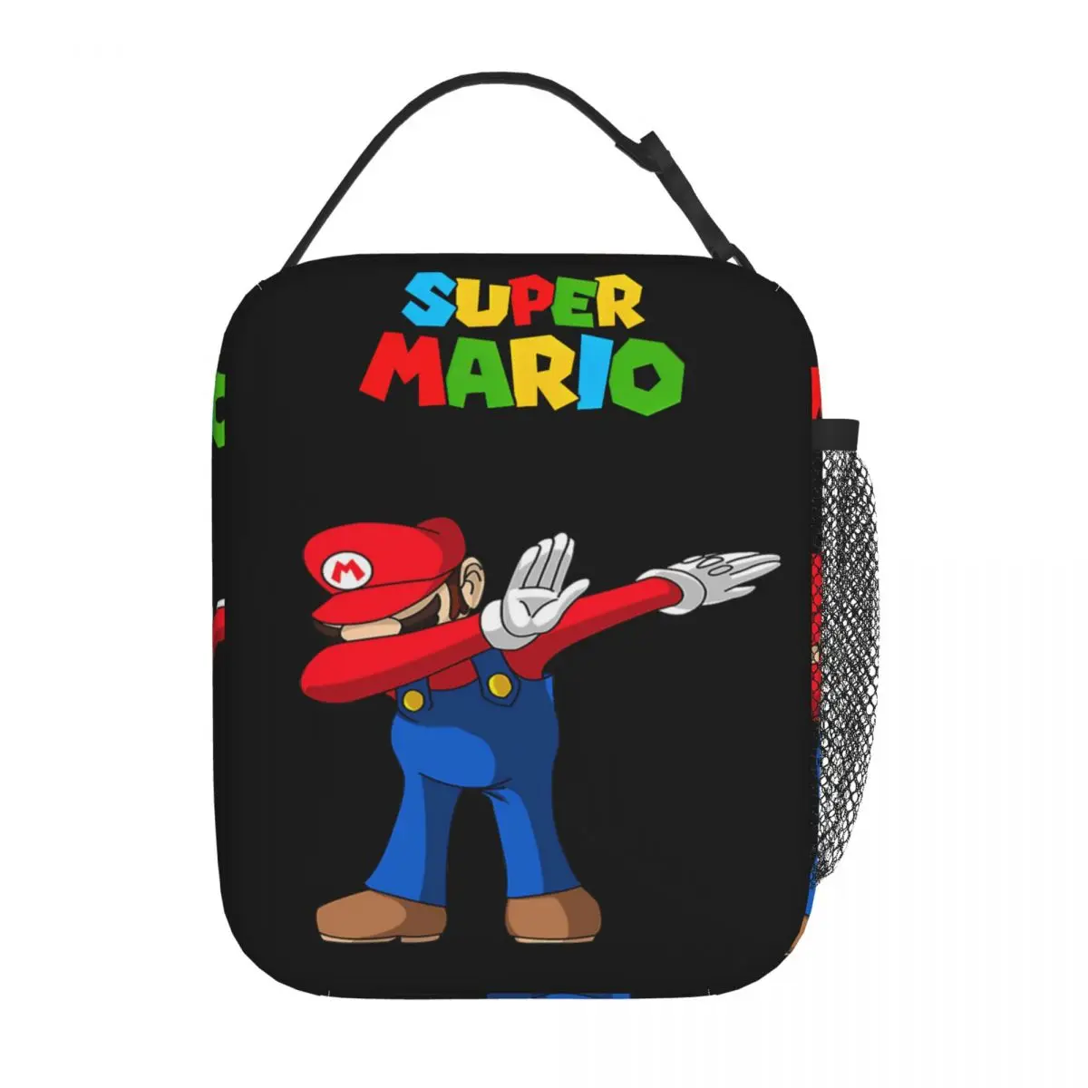 Dabbing Super M-Marios Insulated Lunch Bag Portable Lunch Container Thermal Bag Tote Lunch Box College Outdoor Food Storage Bags