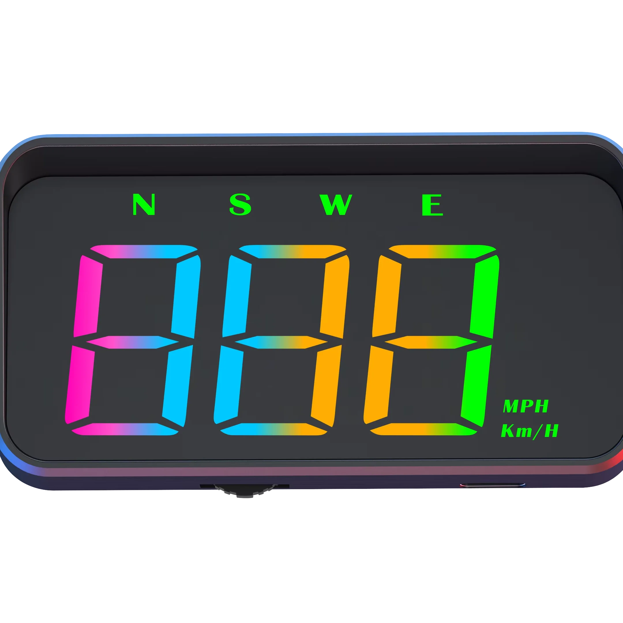 Big Font M2S Universal Car GPS Speedometer /Compass Colorful Projector Head up Display with Hood Automatic Light Sensing HUD
