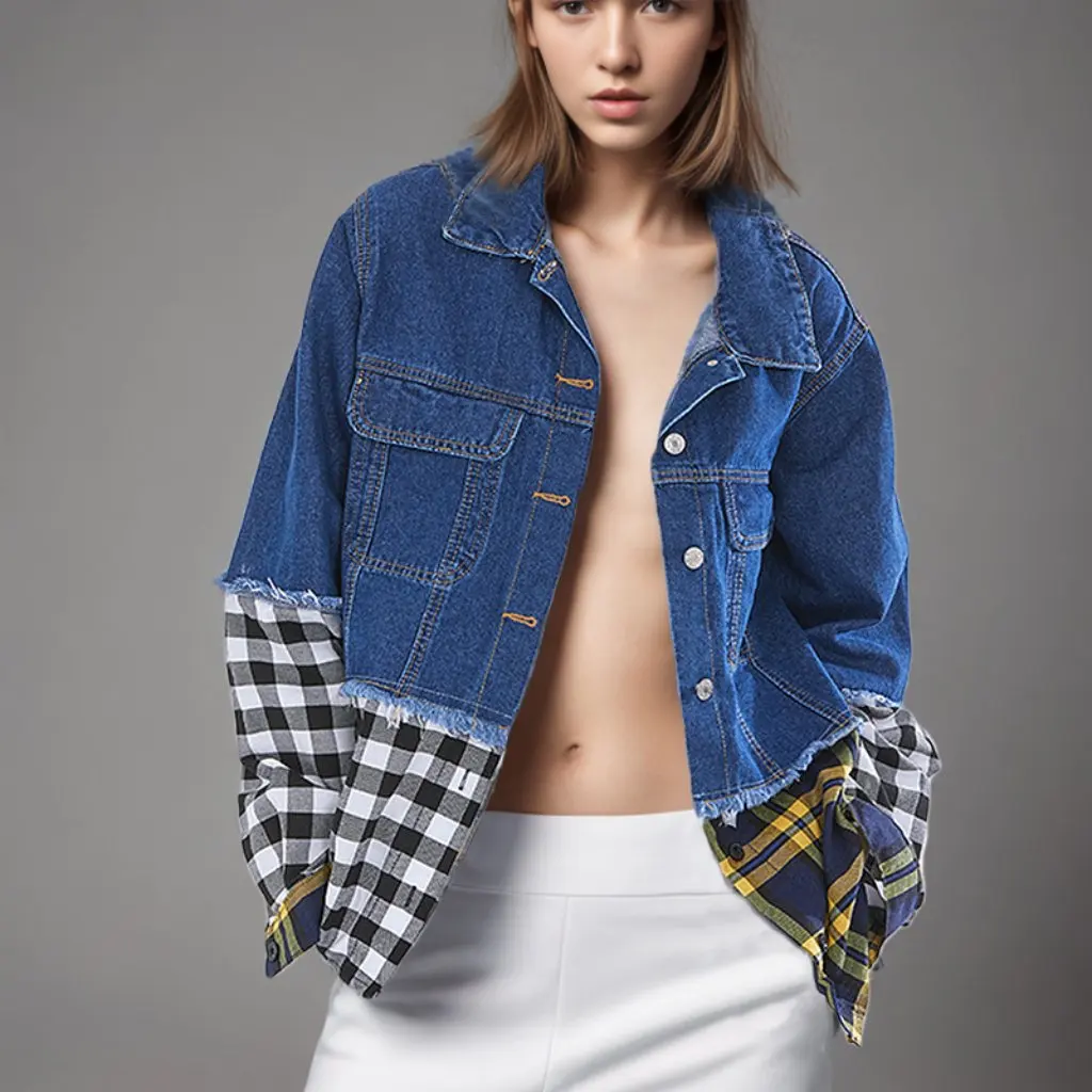 

Women's Denim Coat Summer Clothing Casual Style Outerwear for Ladies