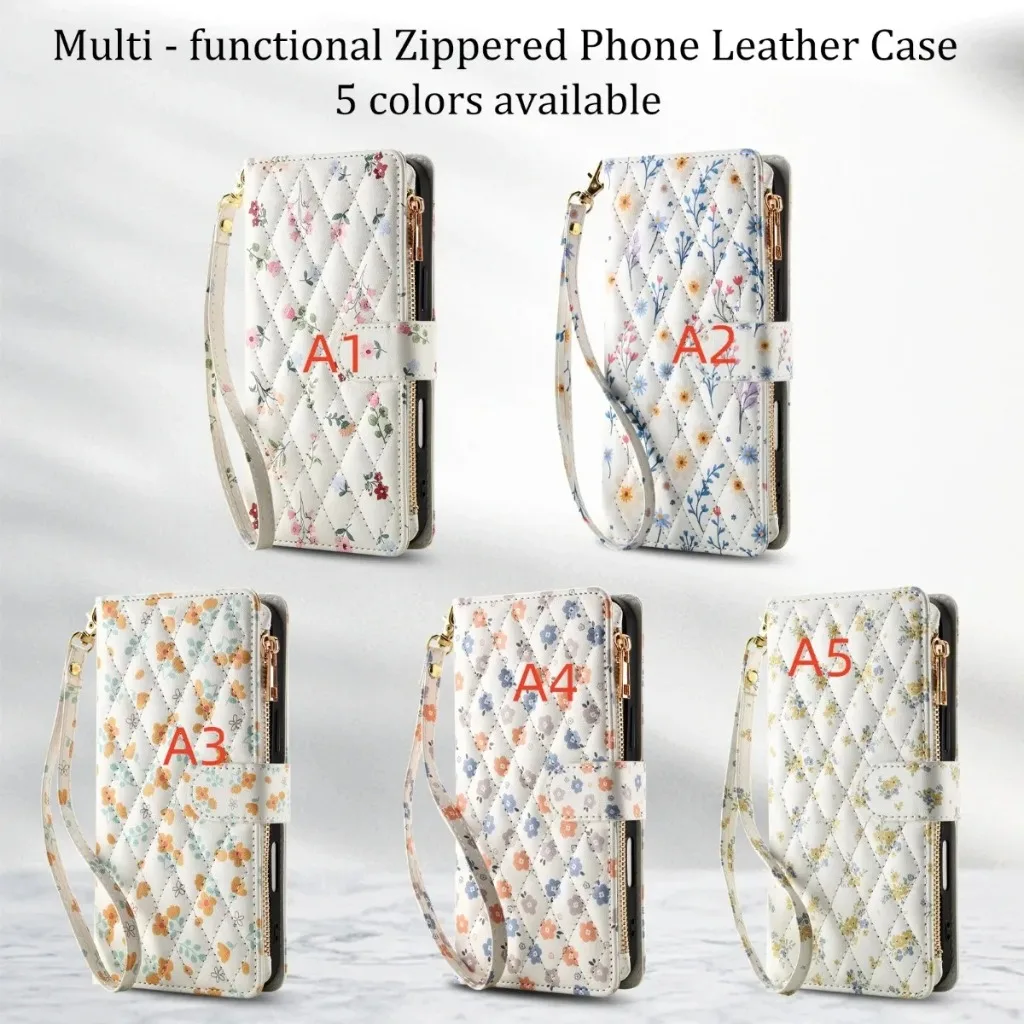 Zipper Card Holder Wallet Crossbody Phone Case w/ Wrist Strap Lanyard For Samsung S26 Ultra S25 S24 Plus S23 S22 A17 A07 A57 A37 - view 6