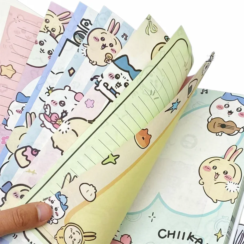 Chiikawa Cute Notebook 80 Sheets, Full Color Kawaii Journal 