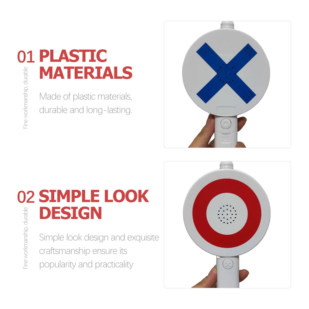 

Portable Program Board Double Sided Handheld Paddle Interactive Game Prop Prompt Sign for Party Festival