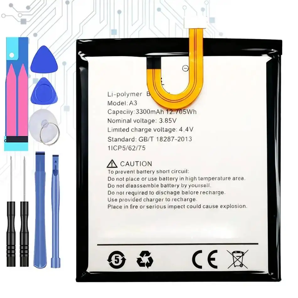 

Надежный аккумулятор 3300 мАч для мобильного телефона Umidigi Umi A3 Pro