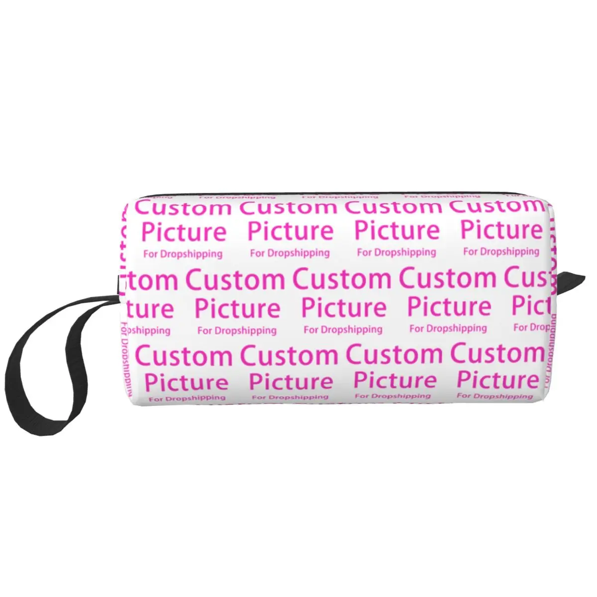 Personalized Custom Photo Logo Cosmetic Bag Women Big Capacity Customized DIY Print Makeup Case Beauty Storage Toiletry Bags