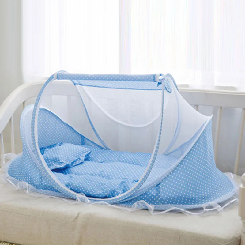 سرير بيبي سرير ناموسية للطي المعاوضة سرير بيبي ناموسية فراش وسادة دعوى الوليد مهد شبكة خيمة الطفل الفراش