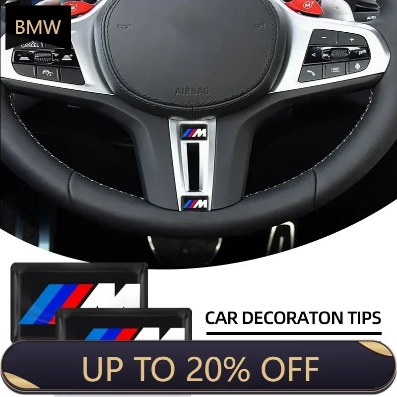 Для BMW 2/5/10 шт. углеродное волокно, эмблема на руль автомобиля, 3D наклейки для BMW F30 F10 E90 F20 E46 E60 E70 E39 E36 E87 X7 E92 E91