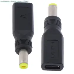 1 Piece USB 3.1 Type C USB-C Female To 5.5mm X 2.5mm Male DC Power Charging Adaptor Connector
