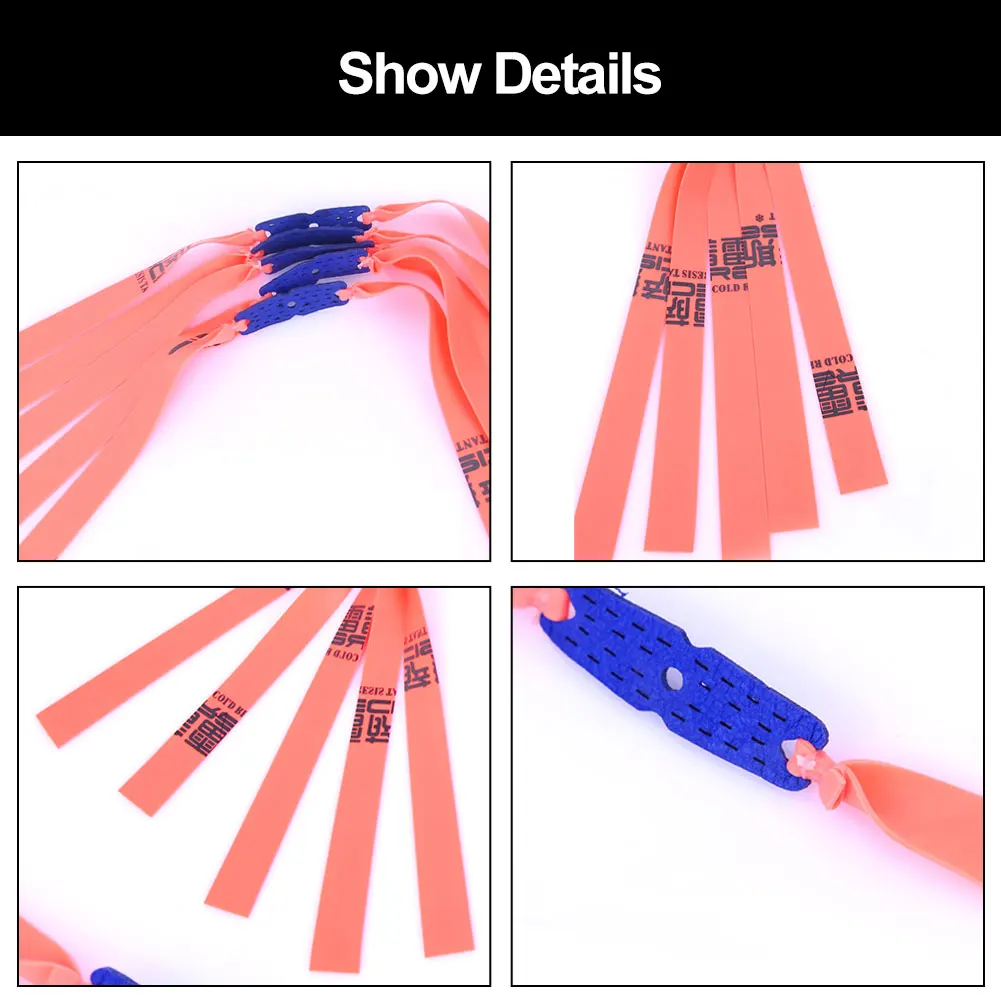 5 قطعة مقلاع الصيد قوية شريط مطاطي مسطح 0.5 مللي متر-0.75 مللي متر مرونة عالية في الهواء الطلق المنجنيق اطلاق النار اكسسوارات الصيد أداة