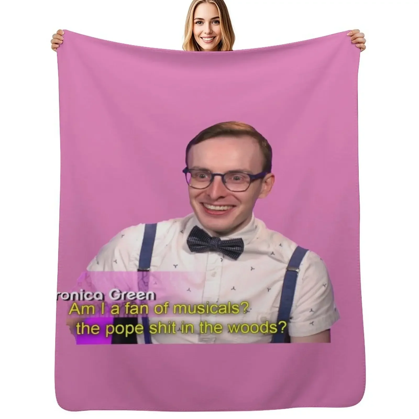 

Veronica Green RuPauls Drag Race UK season two Throw Blanket Shaggy Sleeping Bag Bed covers Retros Blanket