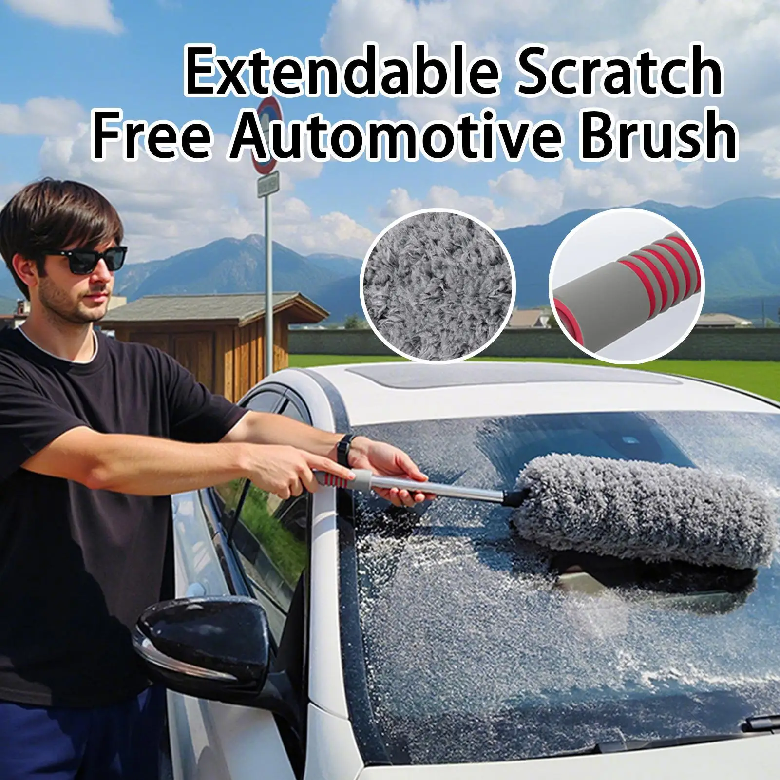 

Duster For Car Extendable Scratch Free Detailing Duster Car Wash Brush For Automotive Truck Interior Exterior Dashboard