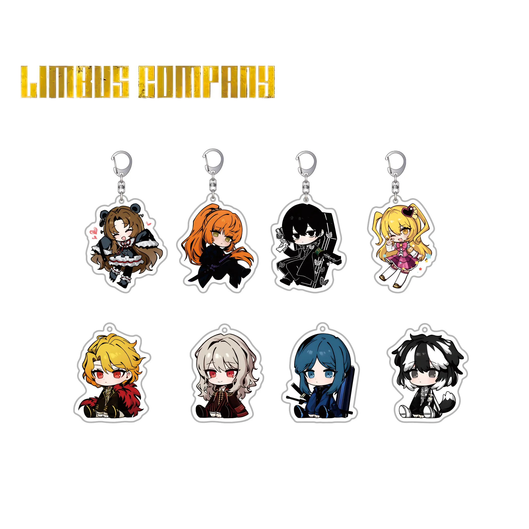 Game Limbus Company Anime 6cm Acrylic keychains Yi Sang Don Quixote Desk used as a decorative pendant for backpacks or phones