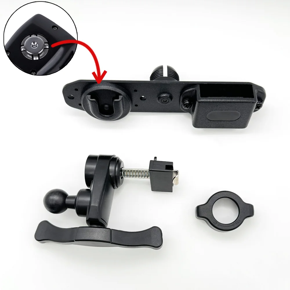 Car Holder walkie talkie Bracket Car Air Outlet Mount Stand for two way radios and hand PTT mic speaker